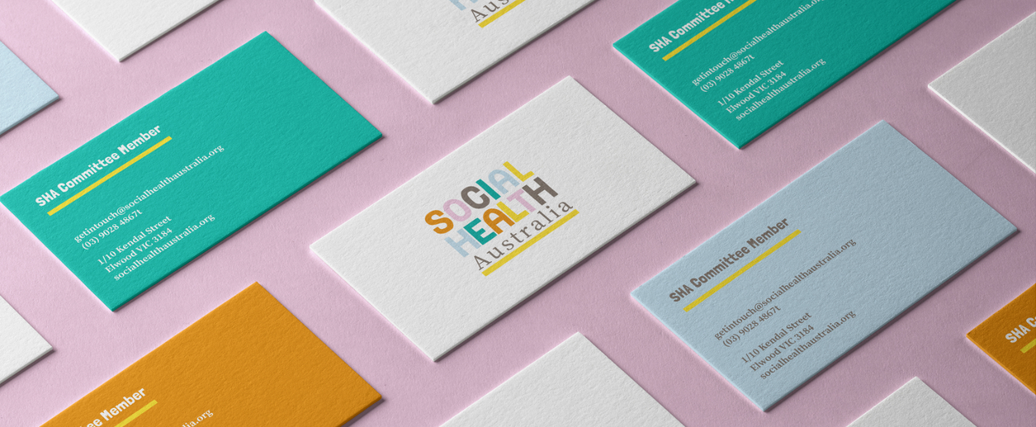 series of business cards