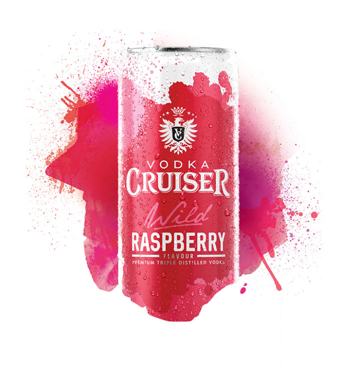 vodka cruiser raspberry can